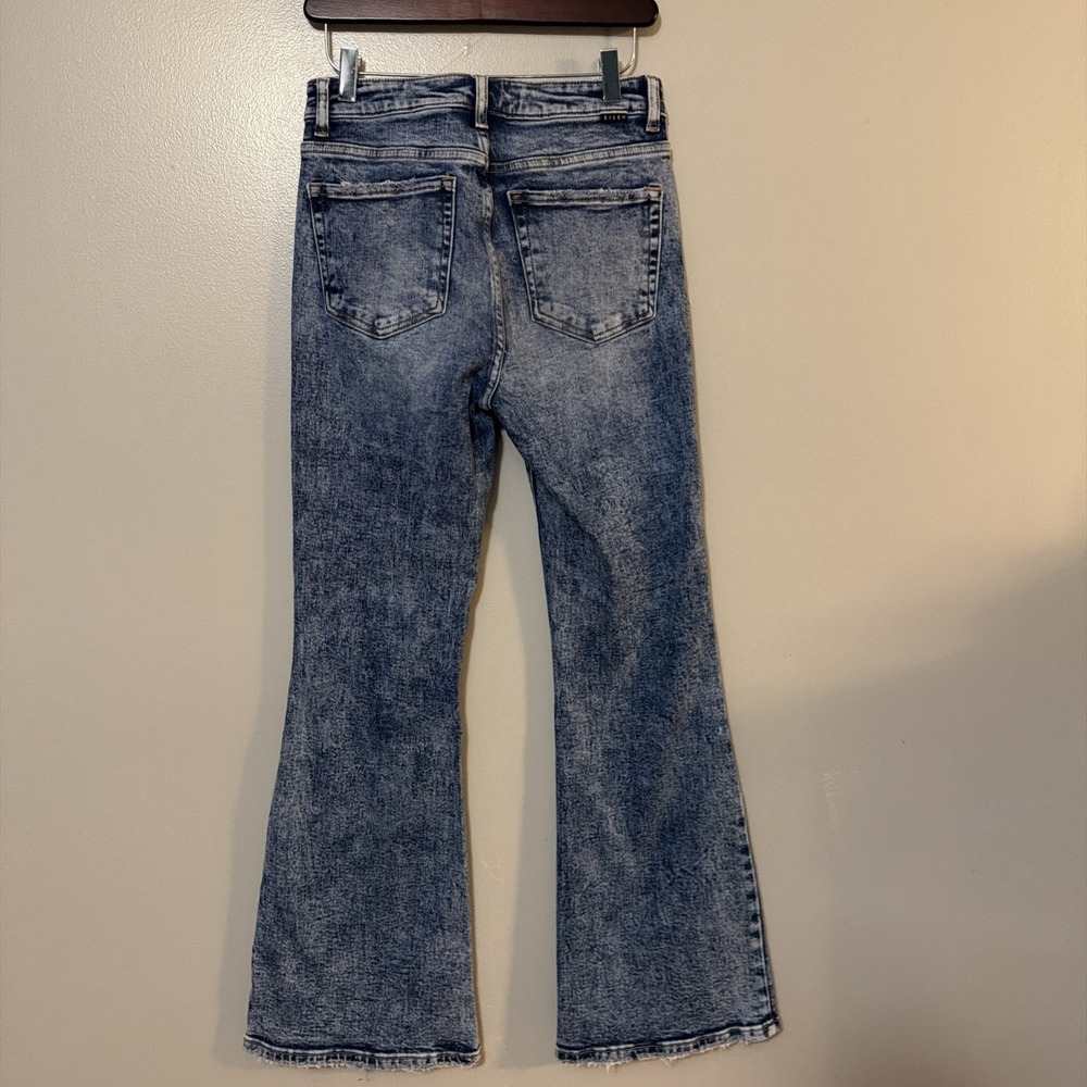 Risen Jeans 5/27 Bootcut Acid Wash Distressed Thrashed Knees Cowgirl Western '80 - Picture 2 of 9